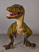 Green Dromarosaurus Dinosaur Life Size Statue - LM Treasures 