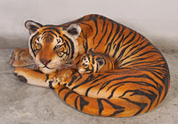 Bengal Tiger With Cub Life Size Statue - LM Treasures 