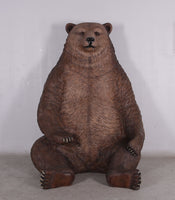 Jumbo Brown Grizzly Bear Life Size Statue - LM Treasures 