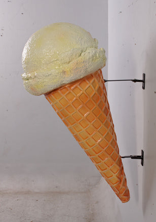 Hanging One Scoop Vanilla Ice Cream Over Sized Statue - LM Treasures 