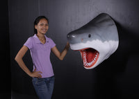 Large Great White Shark Head Statue - LM Treasures 