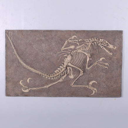 Velociraptor Dinosaur Fossil Life Size Statue - LM Treasures 