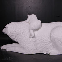 Polar Bear With Cub Statue - LM Treasures 