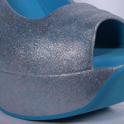 Blue Stiletto High Heel Shoe Over Sized Statue LM Treasures - H