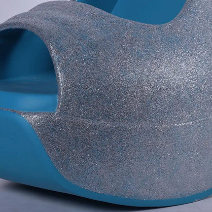 Blue Stiletto High Heel Shoe Over Sized Statue LM Treasures - H