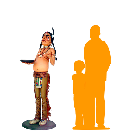Indian Butler Life Size Statue - LM Treasures 