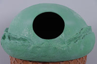 Mint Green Ice Cream Trash Can Over Sized Statue - LM Treasures 