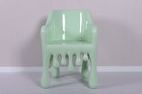 Mint Green Melting Chair Dripping Statue - LM Treasures 