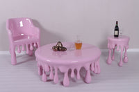 Pink Melting Chair Dripping Statue - LM Treasures 