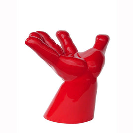 Red Hand Chair Life Size Statue - LM Treasures 