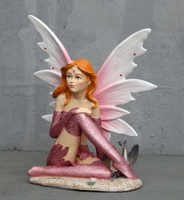 Small Pink Fairy Life Size Statue - LM Treasures 