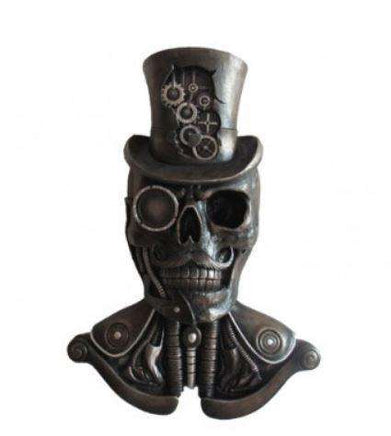 Steampunk Skeleton Bust Wall Decor Prop Statue - LM Treasures