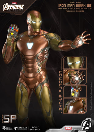 Avengers: Endgame Iron Man Mark 85 Special Edition Life Size Statue - LM Treasures 