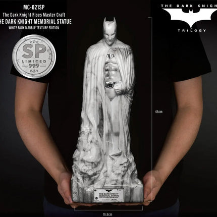 The Dark Knight Rises White Faux Marble Memorial Statue Table Top LM Treasures - MC