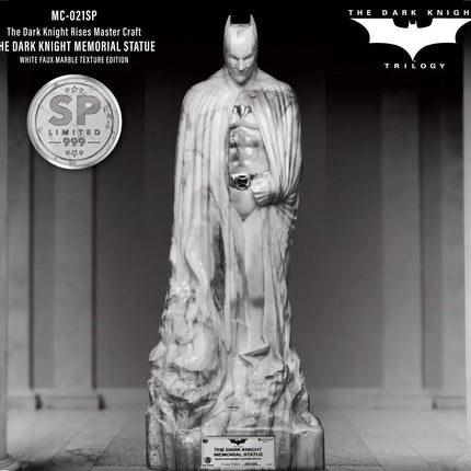 The Dark Knight Rises White Faux Marble Memorial Statue Table Top LM Treasures - MC