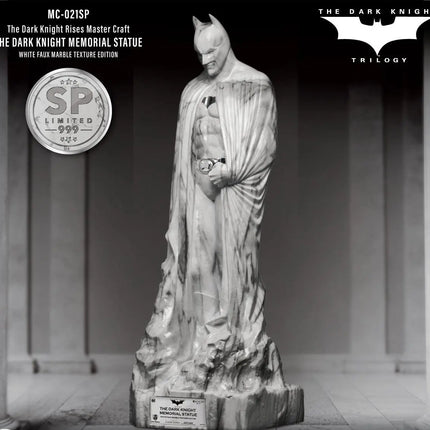The Dark Knight Rises White Faux Marble Memorial Statue Table Top LM Treasures - MC