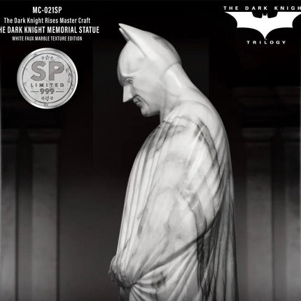 The Dark Knight Rises White Faux Marble Memorial Statue Table Top LM Treasures - MC