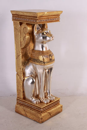 Egyptian Bastet Cat Pillar Life Size Statue - LM Treasures 