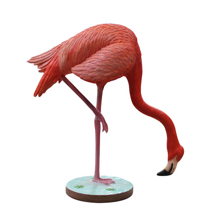 Flamingo Head Down Life Size Statue - LM Treasures