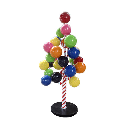 Rainbow Gumball Lollipop Candy Tree Over Sized Statue - LM Treasures