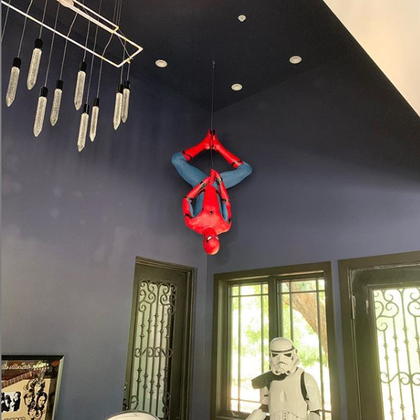 Hanging spiderman figure sale