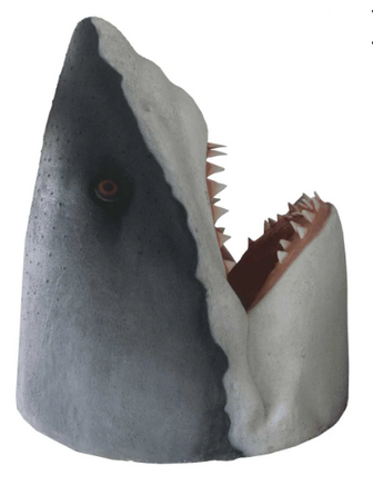 Jumbo Great White Shark Head Statue - LM Treasures 