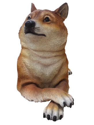 Shiba Inu Life Size Statue - LM Treasures