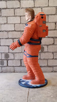 Starguy Astronaut In Orange Life Size Statue - LM Treasures 