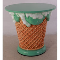 Mint Green Ice Cream Table Statue - LM Treasures 