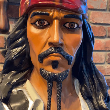 Pirate Captain Jack With Gun Life Size Statue LM Treasures - GP