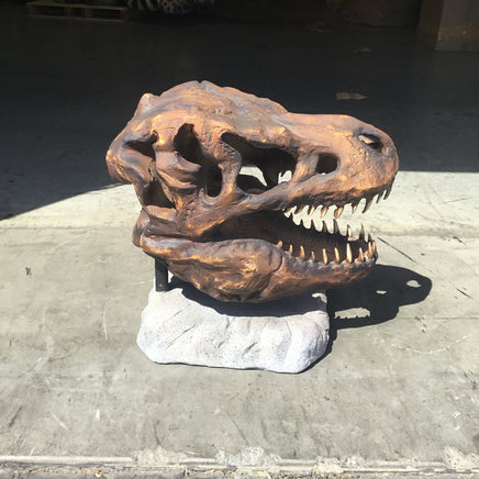 T-Rex Dinosaur Skull Head Life Size Statue - LM Treasures 