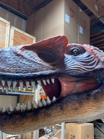 Orange Allosaurus Dinosaur Life Size Statue - LM Treasures 