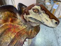 Baby Dilophosaurus Dinosaur Life Size Statue - LM Treasures 