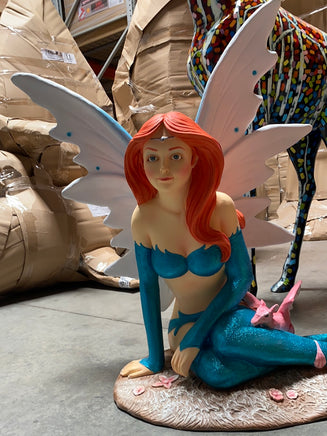 Small Blue Fairy Life Size Statue - LM Treasures 