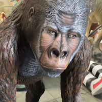 Standing Gorilla Life Size Statue - LM Treasures 