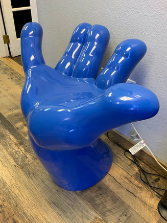 Blue Hand Chair Life Size Statue - LM Treasures 