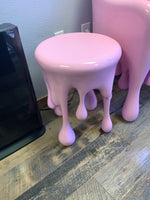 Pink Melting Side Table Dripping Statue - LM Treasures 