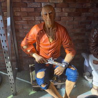 Pirate on Treasure Chest Life Size Statue - LM Treasures 
