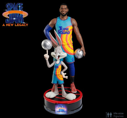 Space Jam Lebron James & Bugs Bunny Life Size Statue - LM Treasures 
