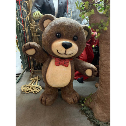 Teddy Bear Waving Over Sized Statue - LM Treasures 