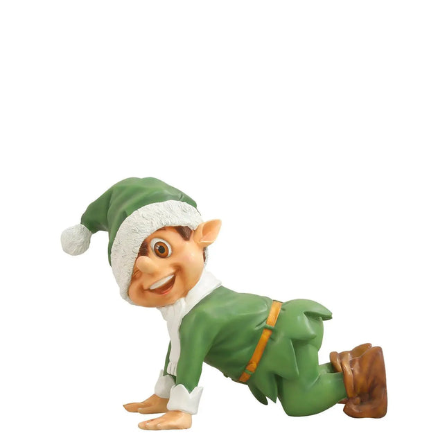 Green Elf Crawling Over Sized Statue LM Treasures - T