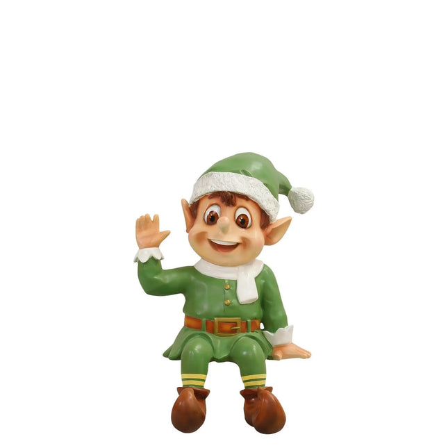 Green Elf Sitting Over Sized Statue LM Treasures - T
