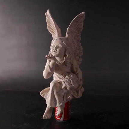 Small Sitting Fairy Spell Stone Finish Statue LM Treasures - H