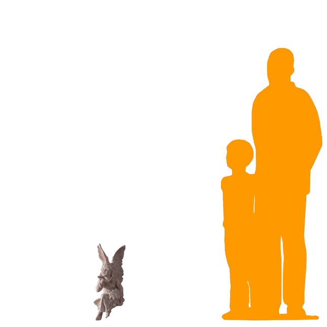 Small Sitting Fairy Spell Stone Finish Statue