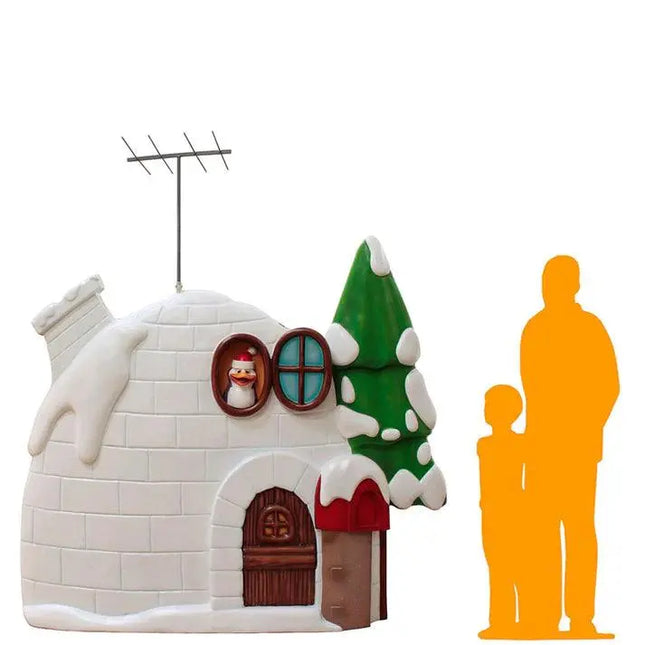 Igloo House Backdrop Facade Statue LM Treasures - T