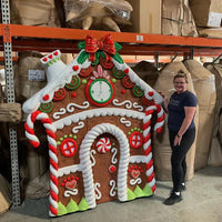 Gingerbread House Backdrop Facade Statue - LM Treasures 