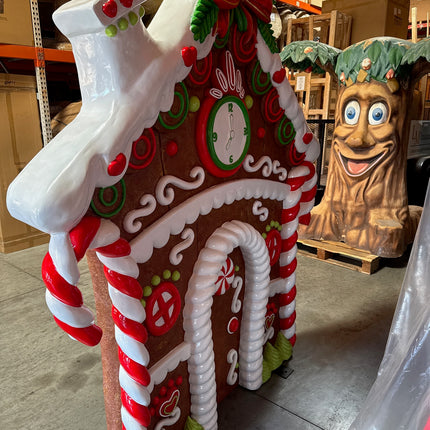 Gingerbread House Backdrop Facade Statue