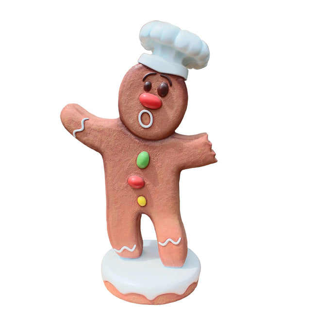 Large Gingerbread Cook Over Sized Statue LM Treasures - T