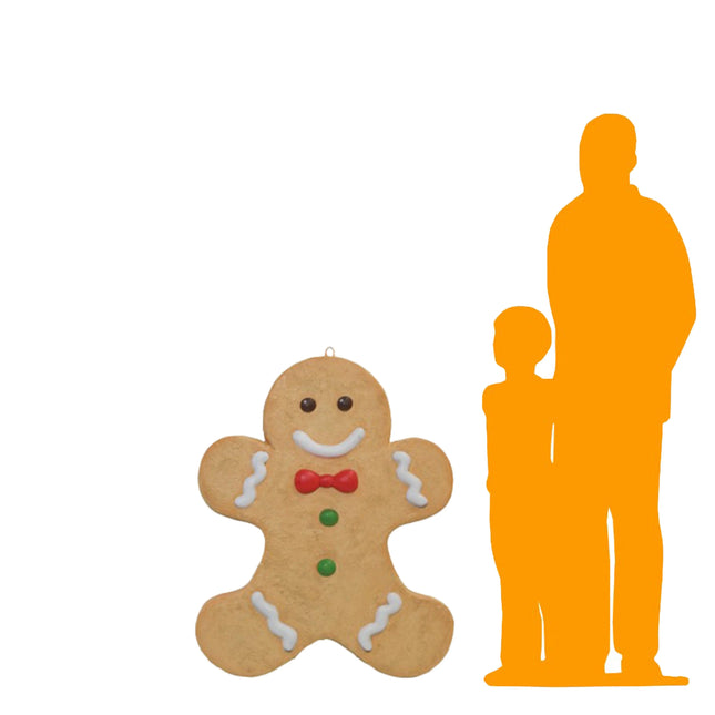 Hanging Gingerbread Man Life Size Statue LM Treasures - T