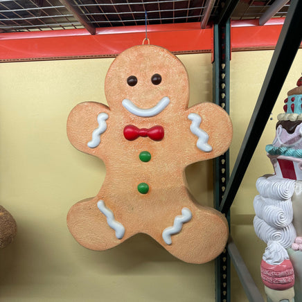 Hanging Gingerbread Man Life Size Statue - LM Treasures 